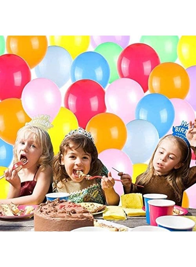 Queens 100 Pack 12 Inch Balloons Latex Balloons Color Party Balloons For Birthday Party, EID Festival Decorations - Image 2